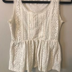 White lace Pelham top